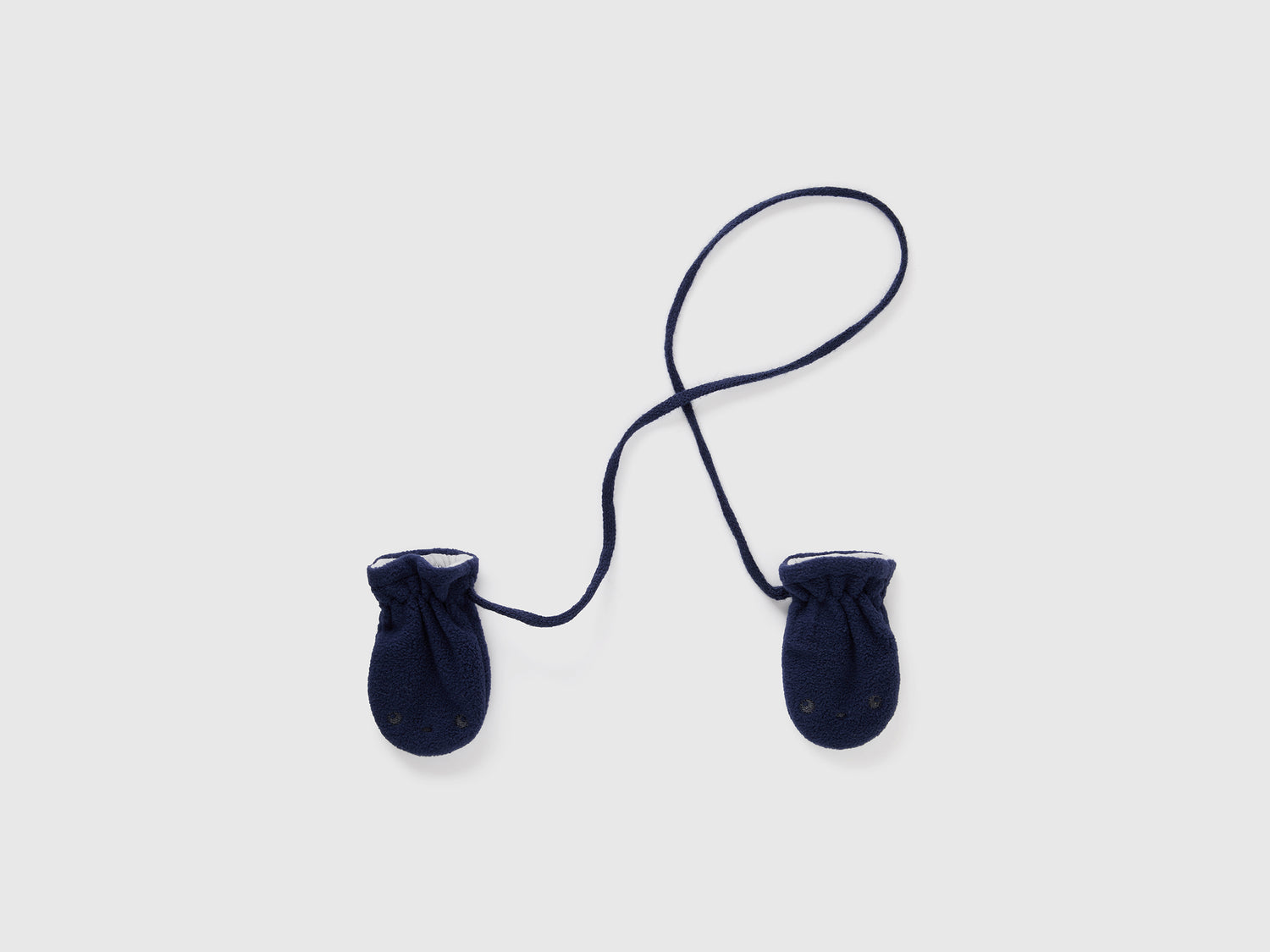 Muffole in morbido pile da neonato blu scuro | Benetton Outlet