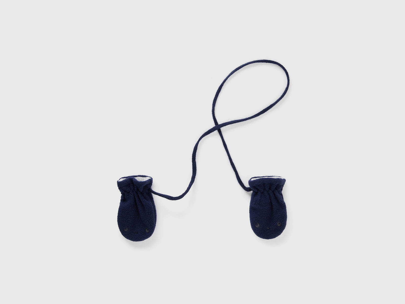 Muffole in morbido pile da neonato blu scuro | Benetton Outlet