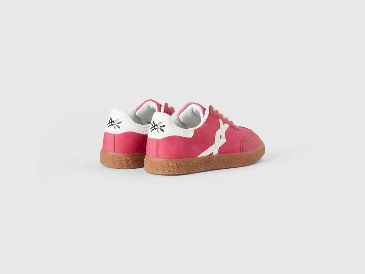 Coated fabric sneakers
