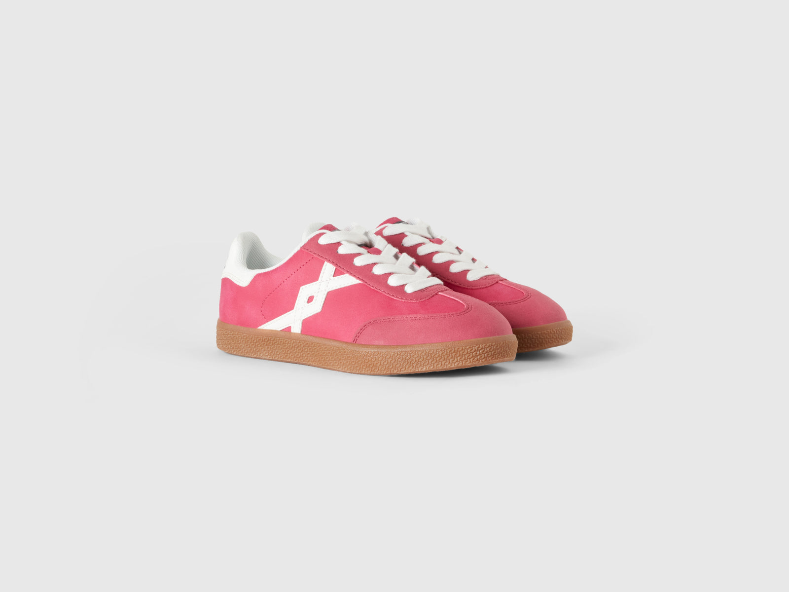 Coated fabric sneakers da bambino fucsia 3 | Benetton Outlet
