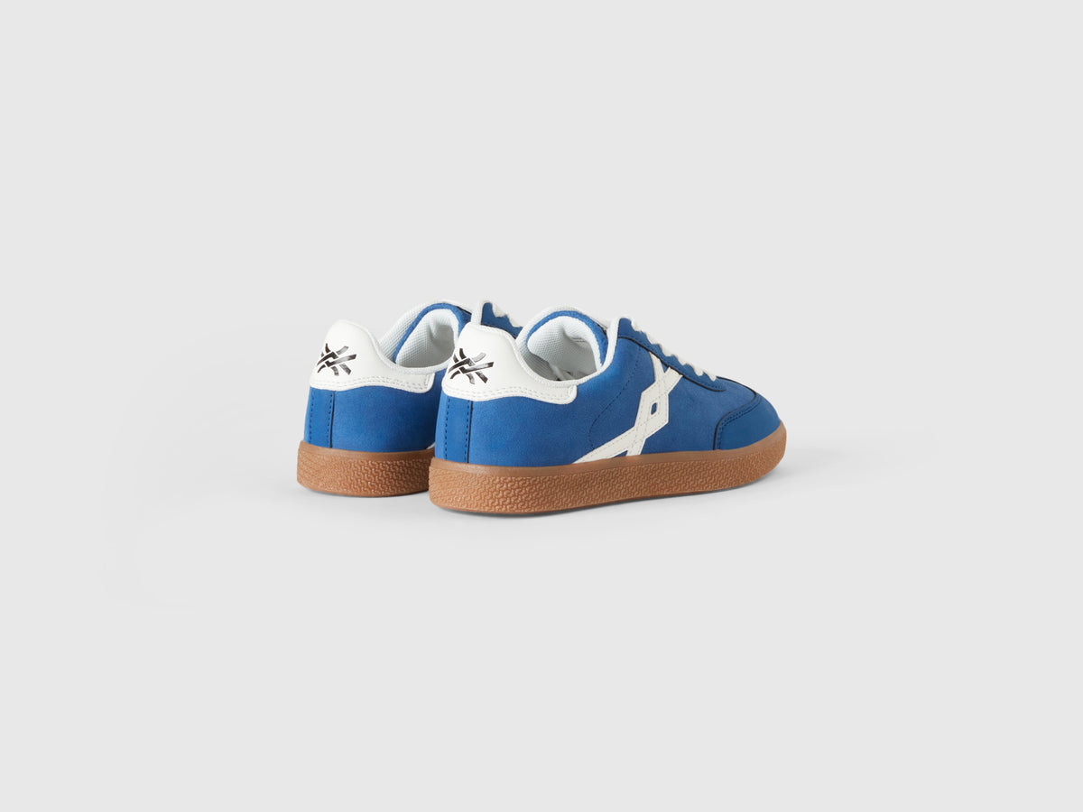 Coated fabric sneakers