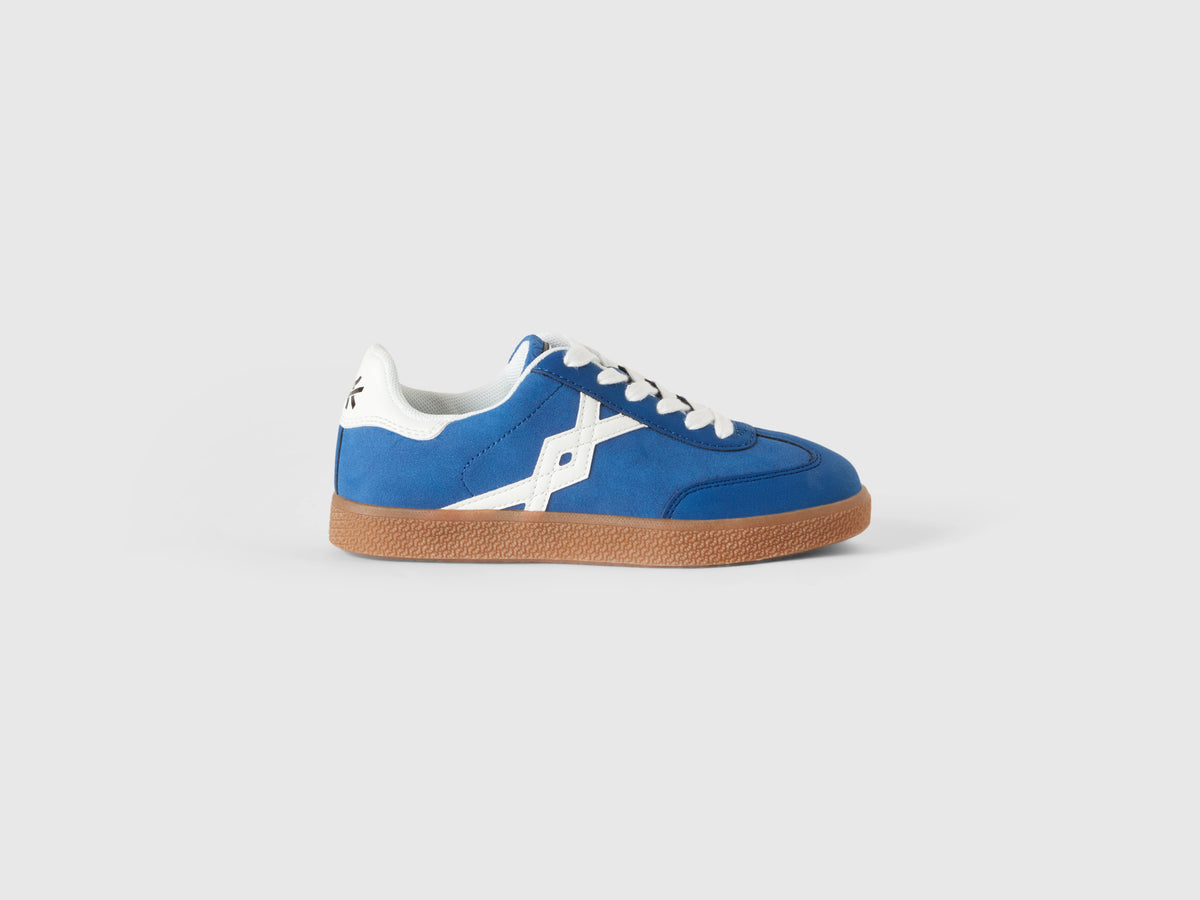 Coated fabric sneakers
