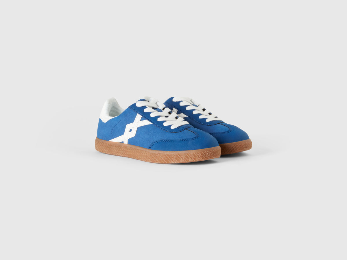 Coated fabric sneakers