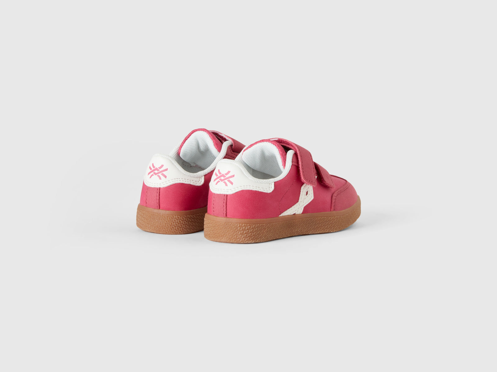 Sneakers in tessuto spalmato da bimbo fucsia 2 | Benetton Outlet