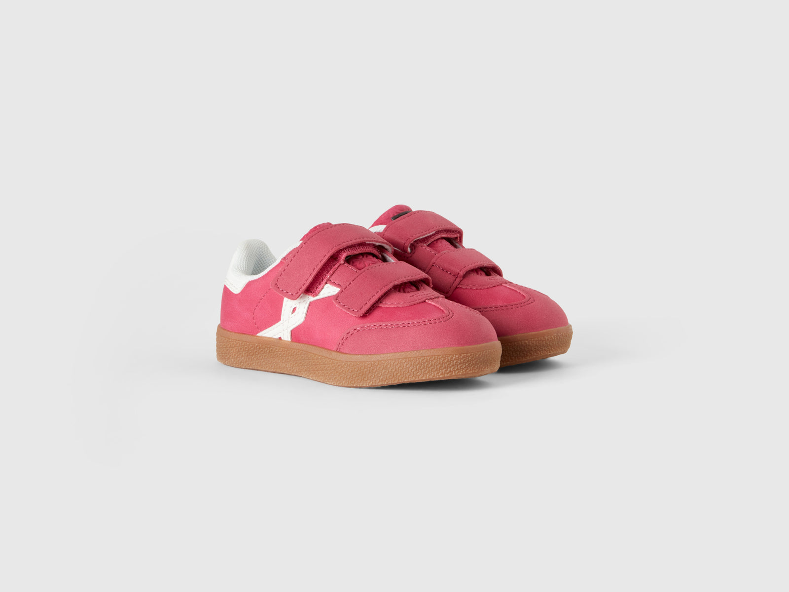 Sneakers in tessuto spalmato da bimbo fucsia 3 | Benetton Outlet