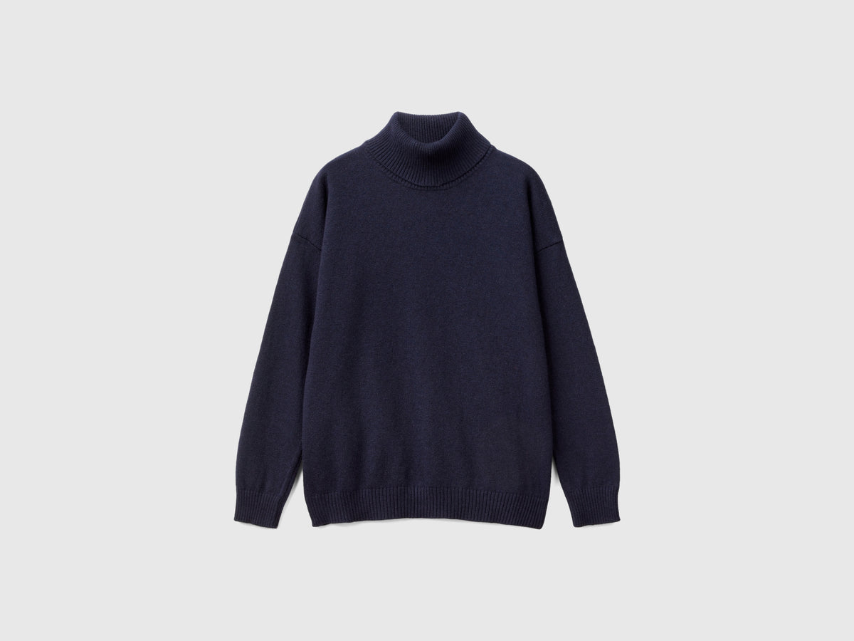 Wool and cashmere blend turtleneck