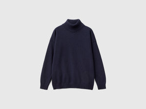Wool and cashmere blend turtleneck