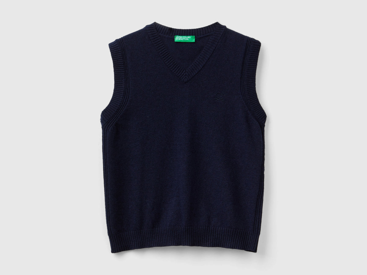 Wool and cashmere blend vest