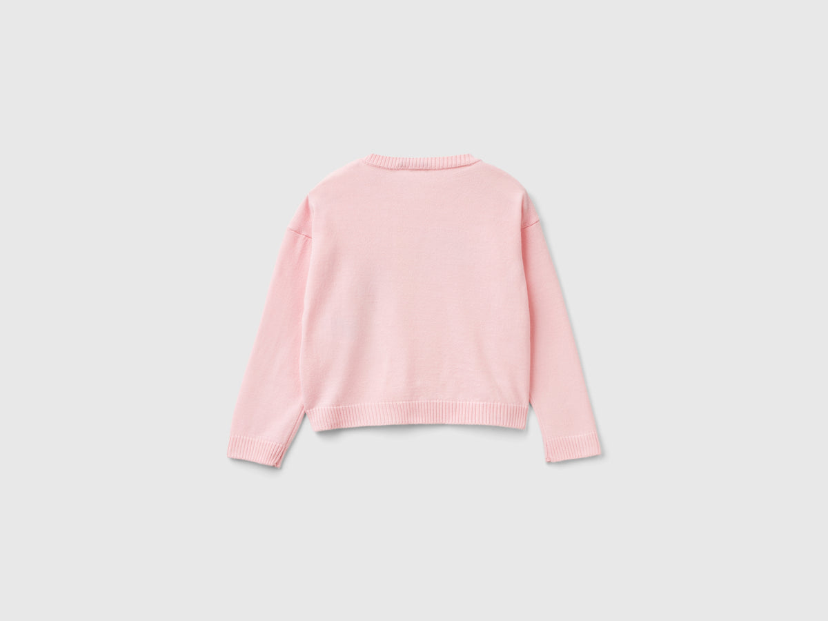 Maglia con intarsio unicorno