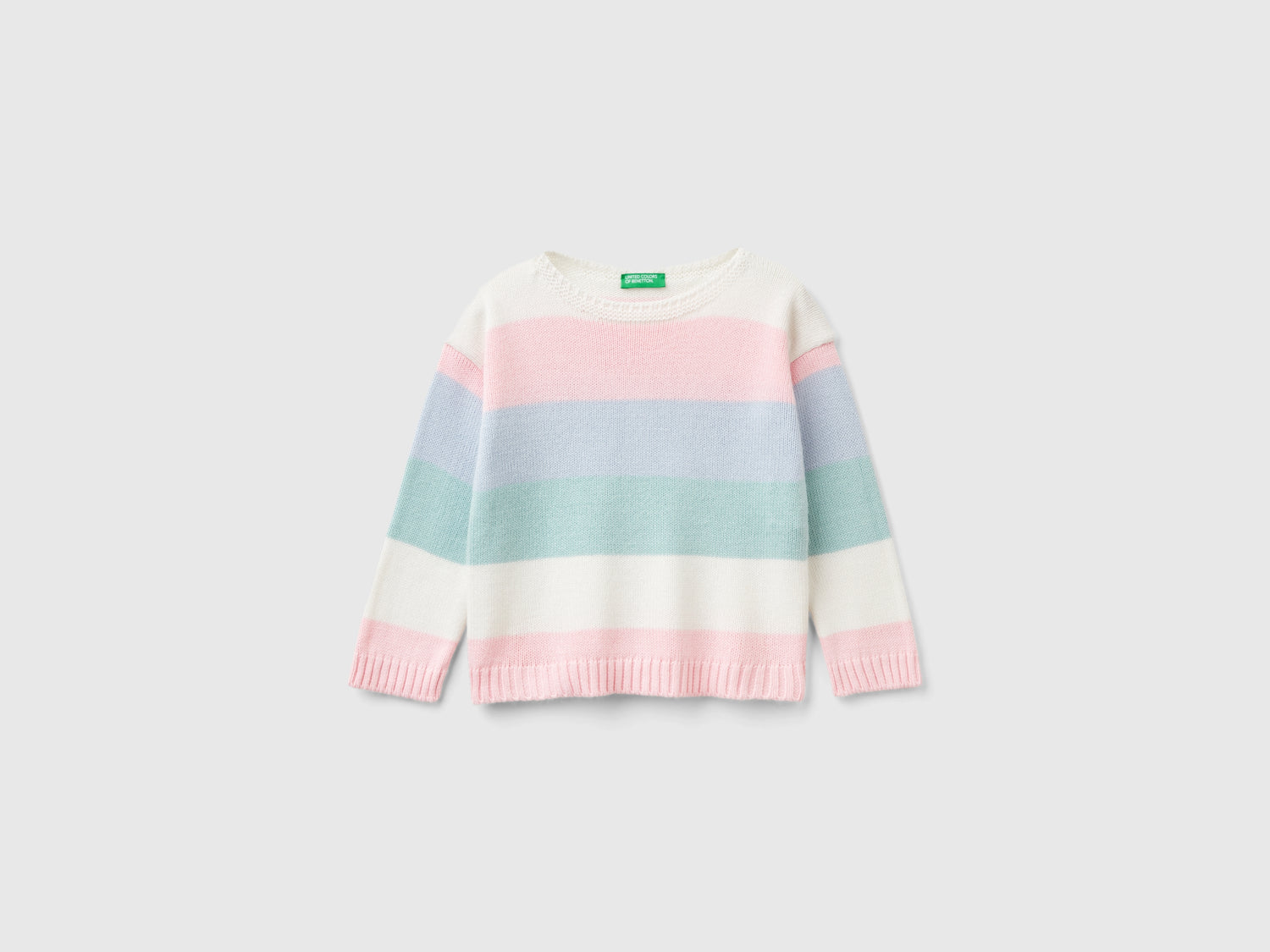 Maglioncino a righe da bimba multi-color | Benetton Outlet