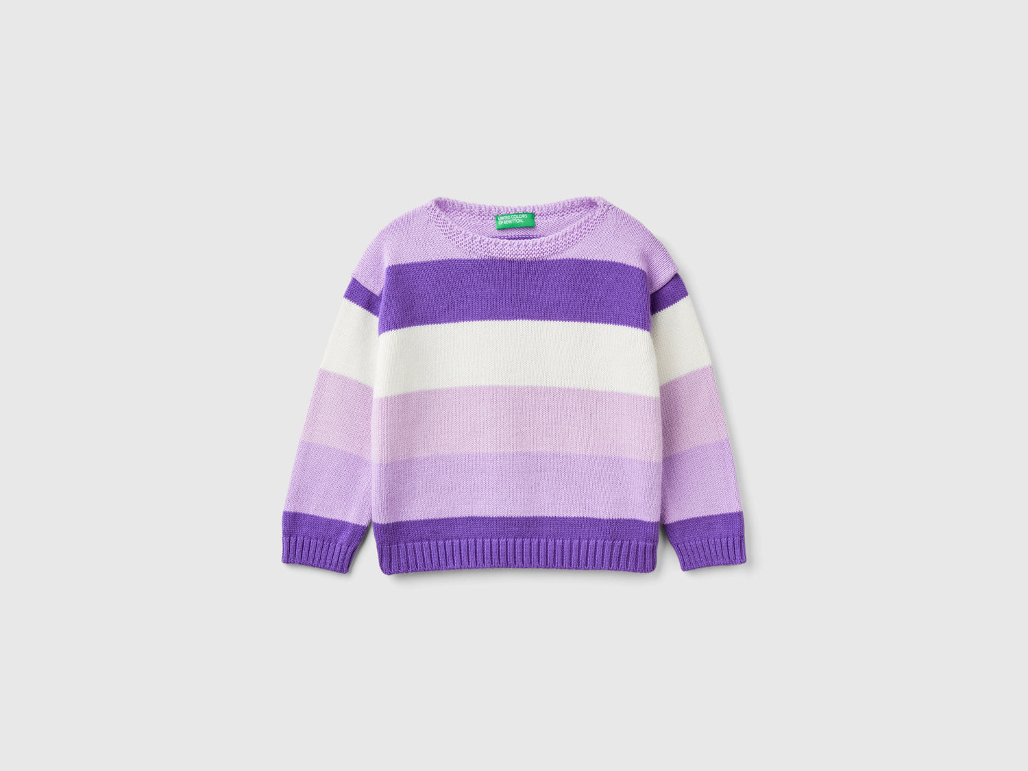Maglioncino a righe da bimba multi-color | Benetton Outlet