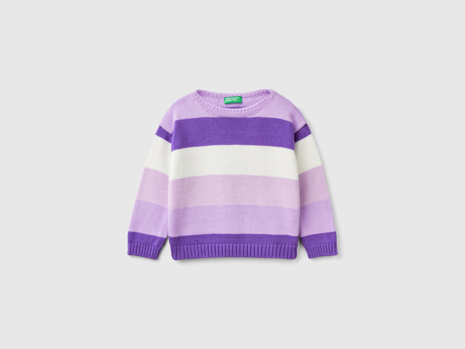 Maglioncino a righe da bimba multi-color | Benetton Outlet