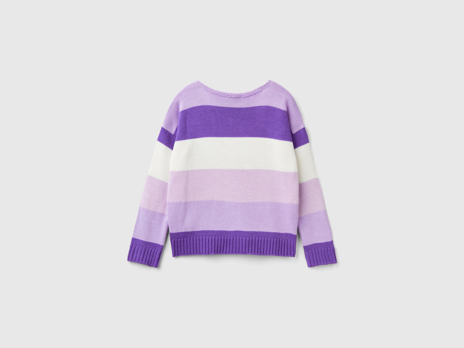 Maglia boxy fit a righe da bambina multi-color 2 | Benetton Outlet