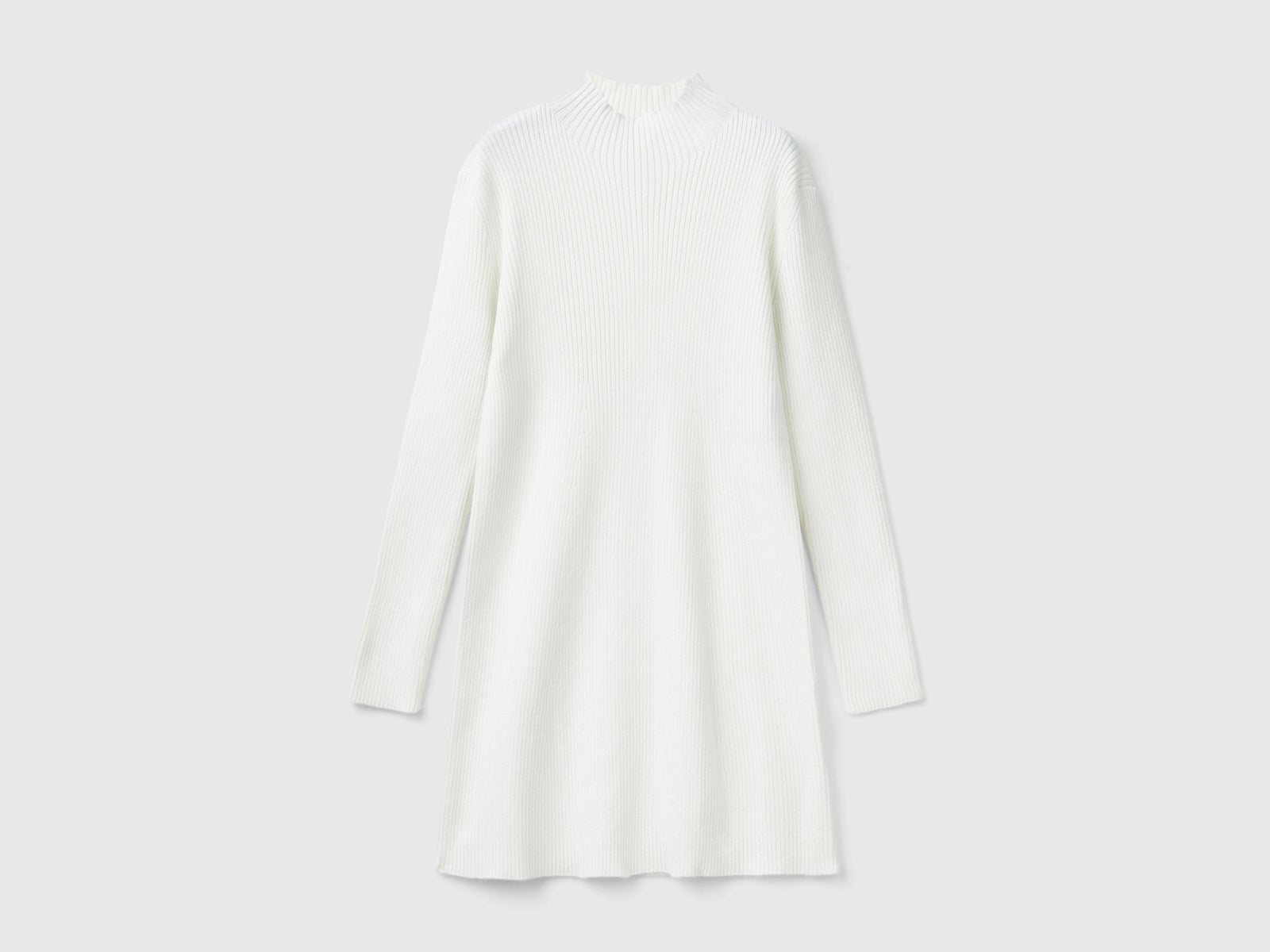 Abito in maglia da bambina beige | Benetton Outlet