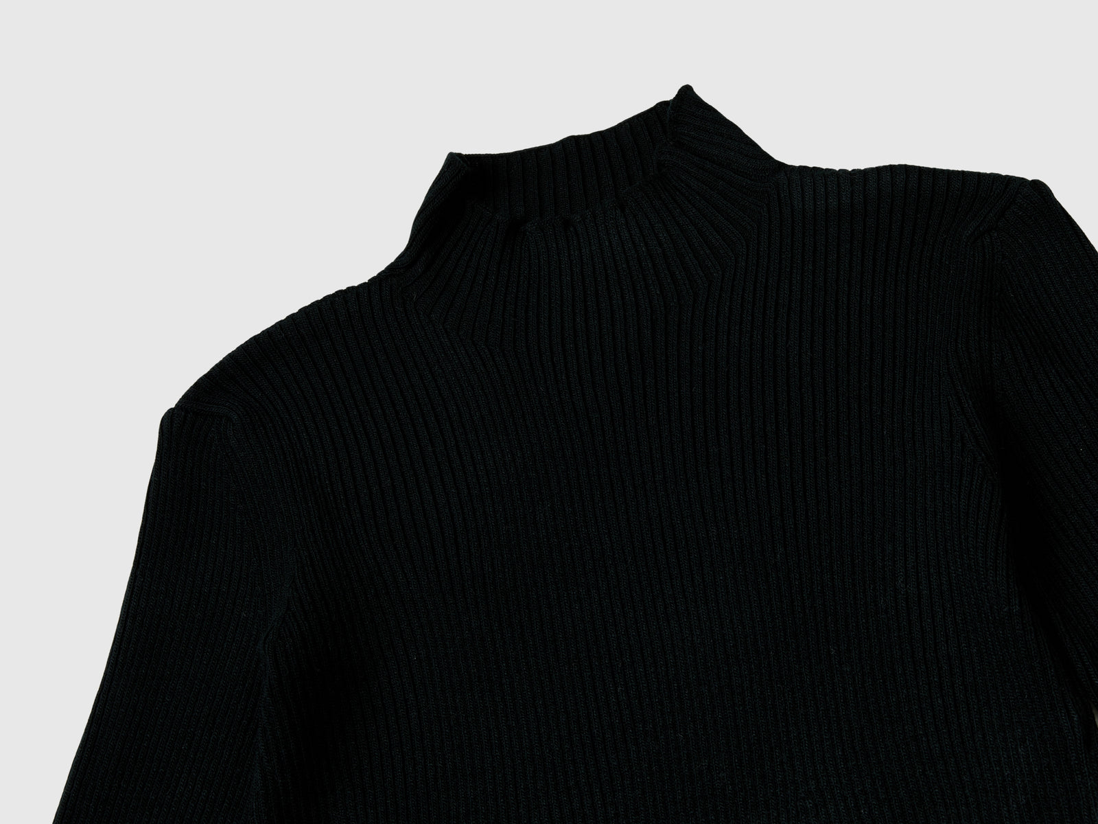Abito in maglia da bambina nero 3 | Benetton Outlet