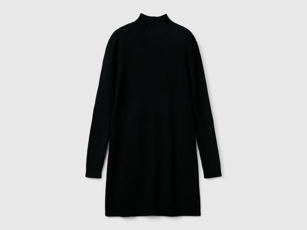 Knitted dress da bambina nero | Benetton Outlet Knitted dress da bambina nero | Benetton Outlet