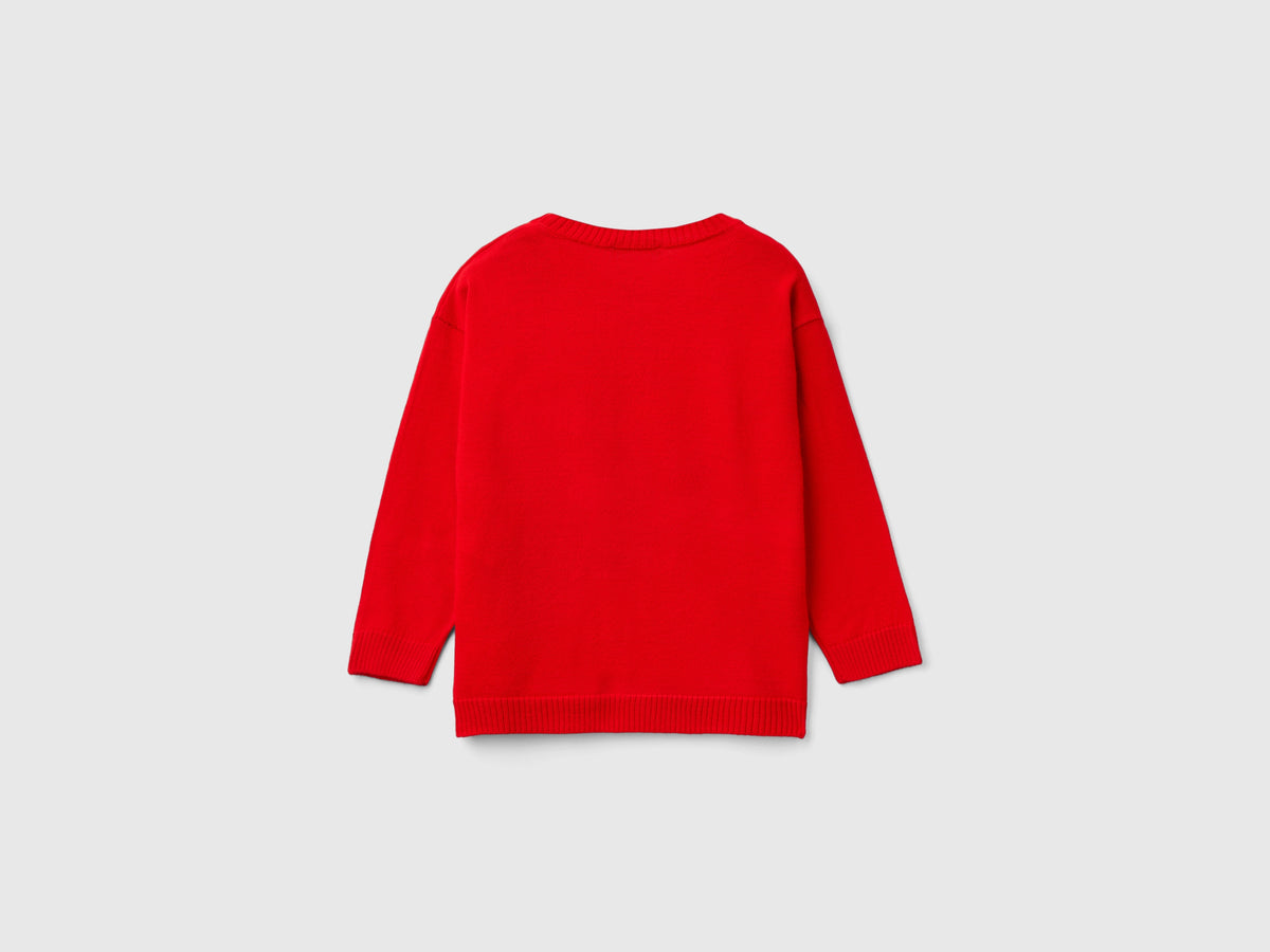 Maglia con intarsio dinosauro