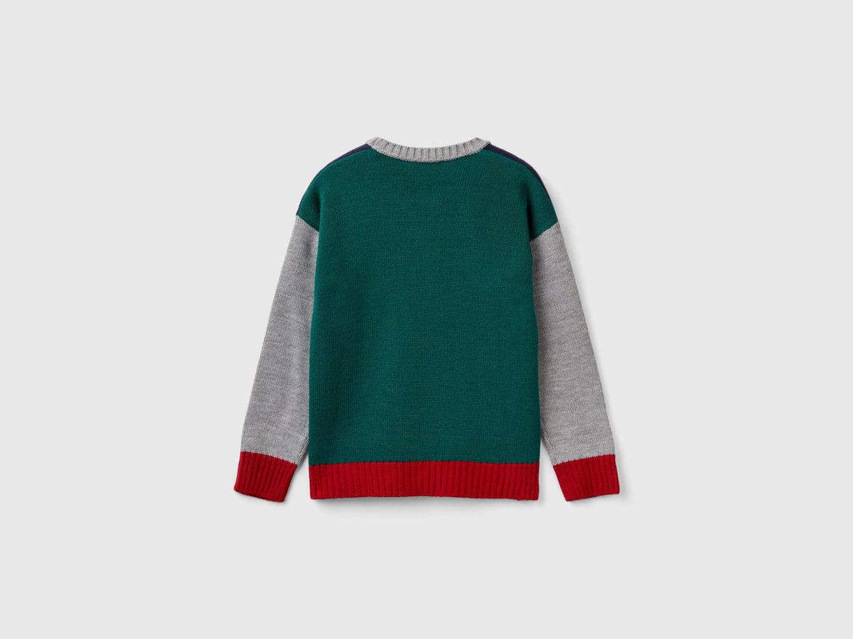 Color block sweater