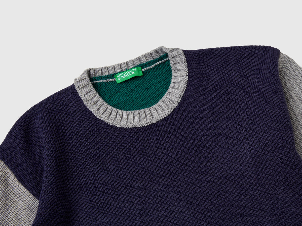 Color block sweater