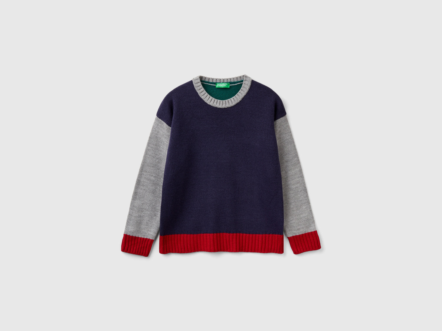 Color block sweater da bambino multi-color | Benetton Outlet