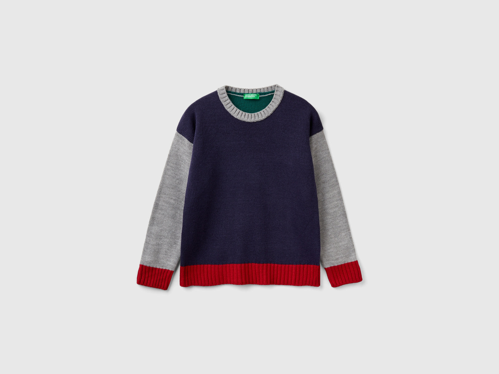 Color block sweater da bambino multi-color | Benetton Outlet