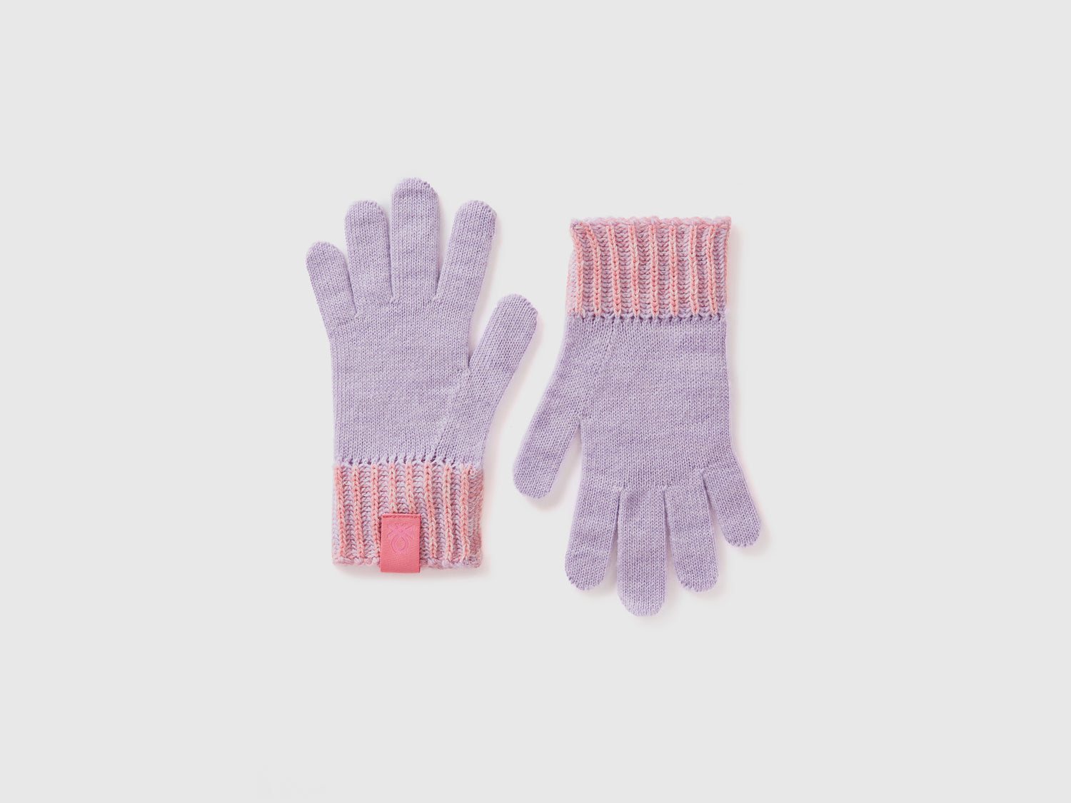 Knitted gloves da bambino lilla | Benetton Outlet