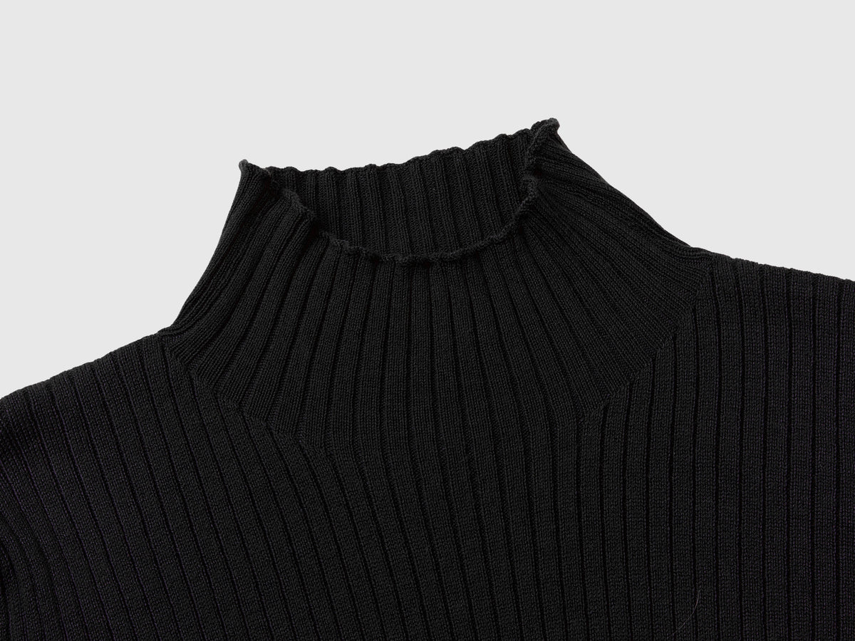 T-shirt lupetto in misto cotone
