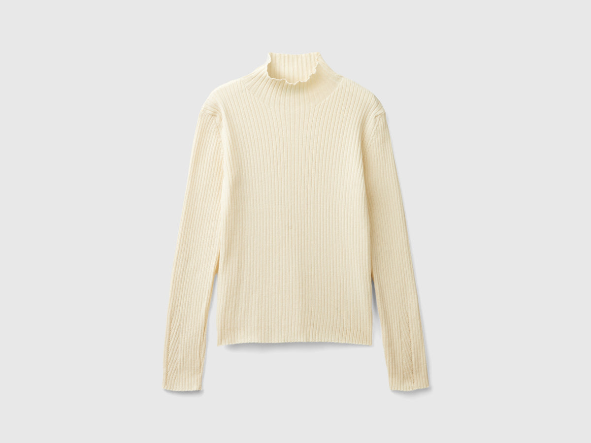 T-shirt lupetto in misto cotone