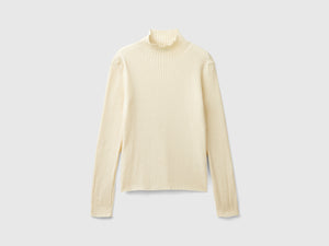 T-shirt lupetto in misto cotone