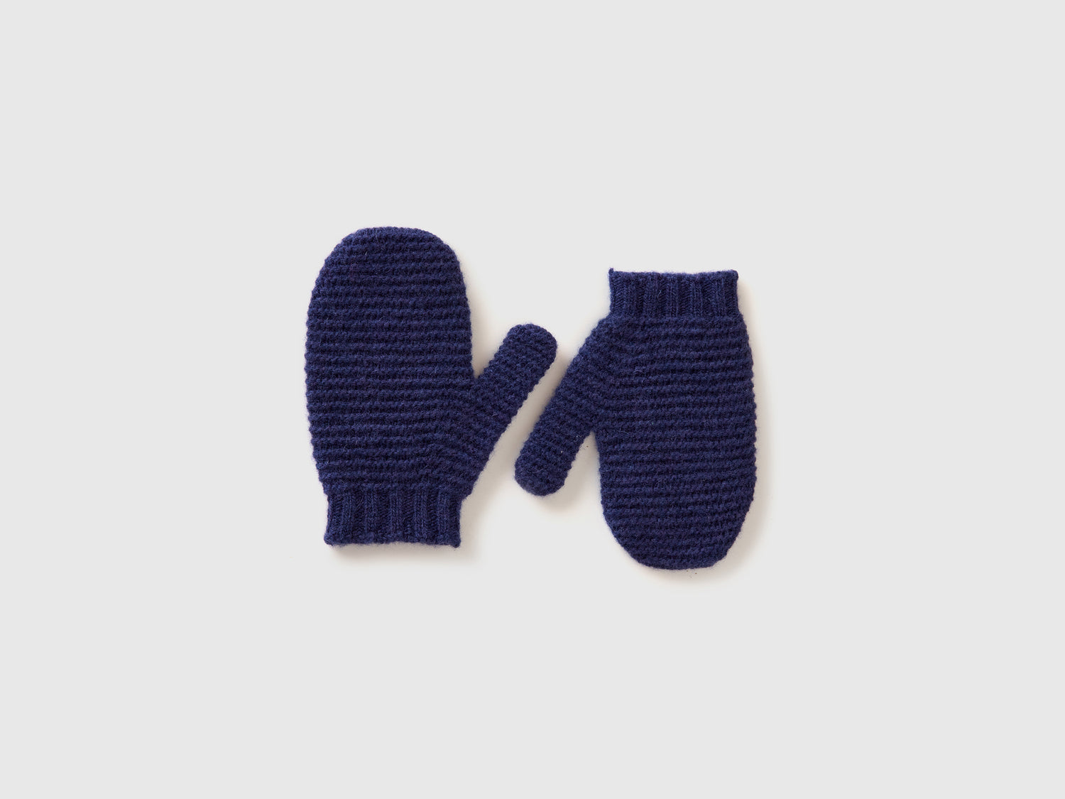Muffole in misto lana da bimbo blu scuro | Benetton Outlet
