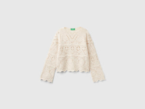 Maglia effetto pizzo