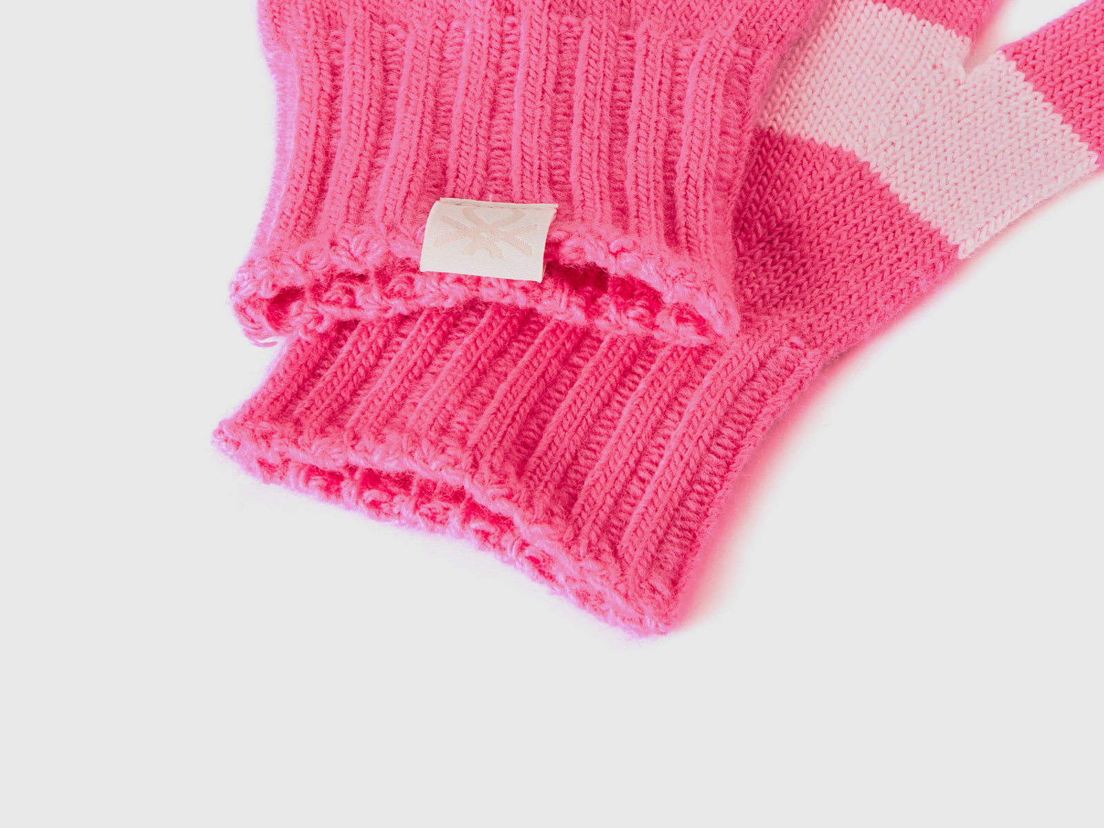 Striped knitted gloves da bambino multi-color 3 | Benetton Outlet