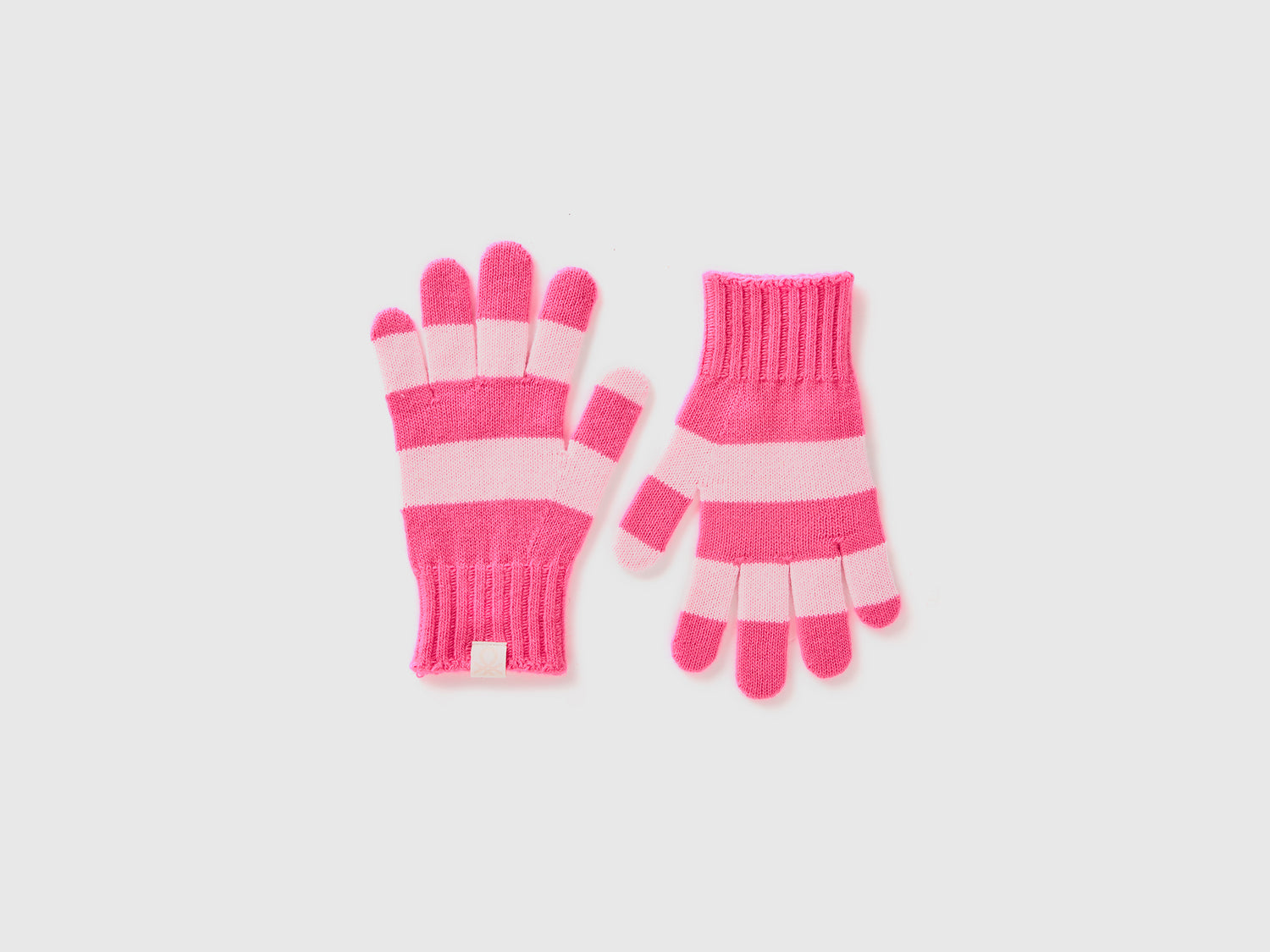 Striped knitted gloves da bambino multi-color | Benetton Outlet