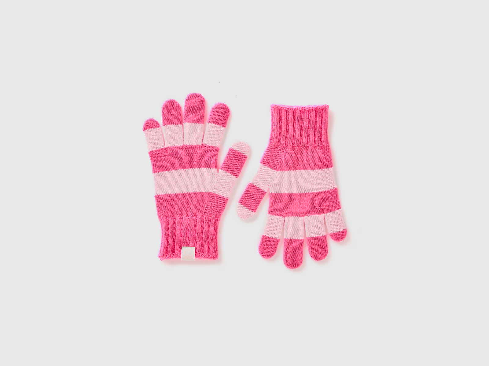 Striped knitted gloves da bambino multi-color | Benetton Outlet