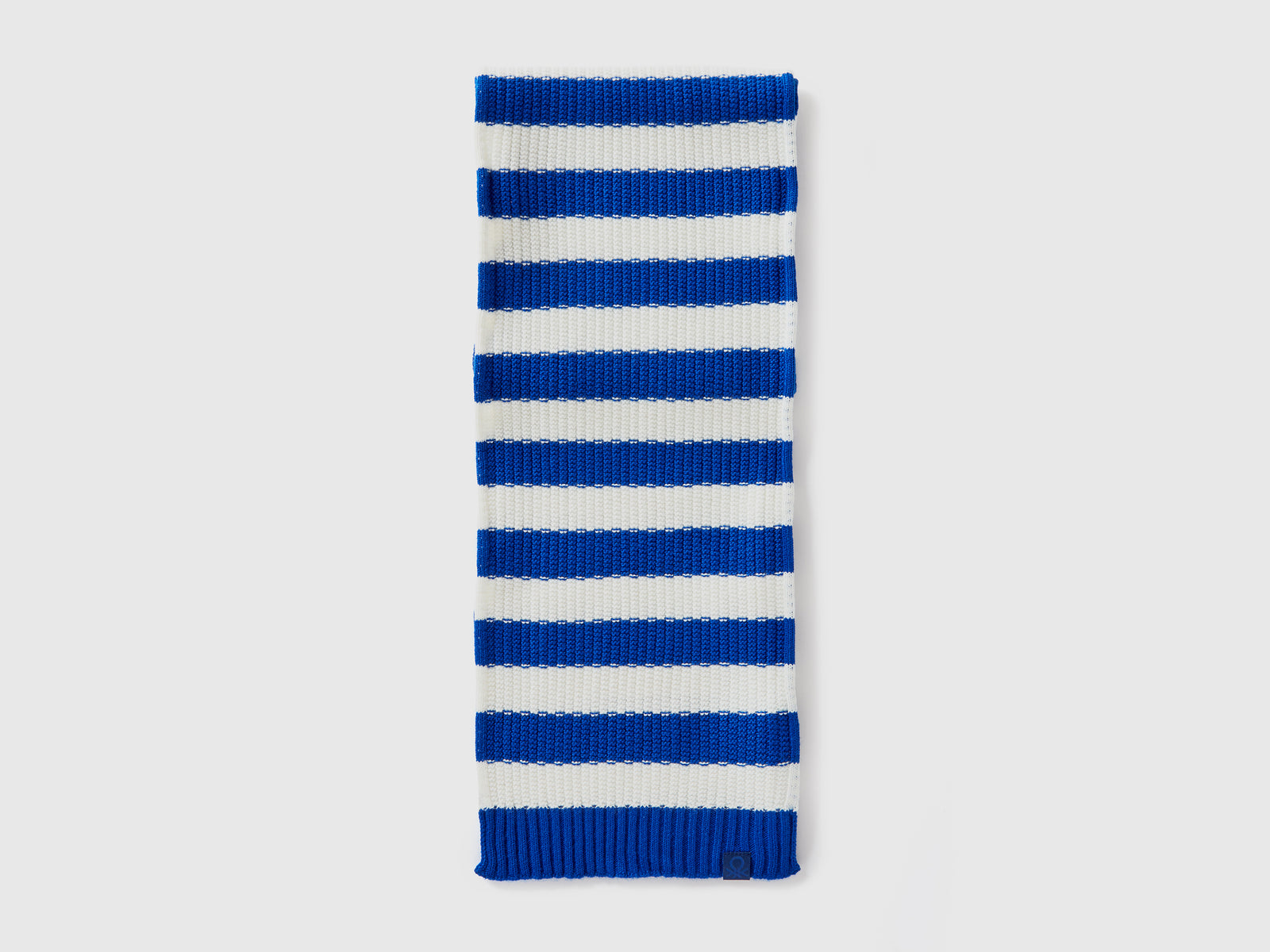 Sciarpa in maglia a righe da bambino bluette 2 | Benetton Outlet
