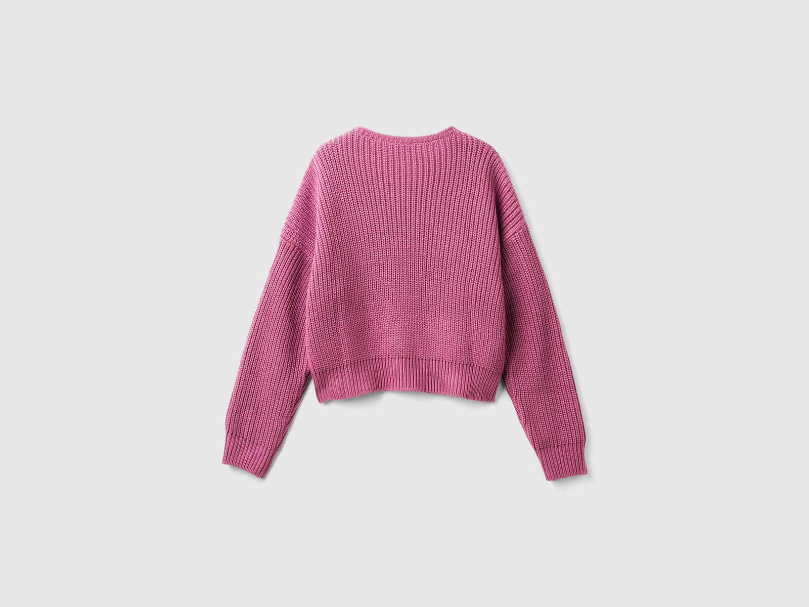 Maglia boxy fit da bambina malva scuro 2 | Benetton Outlet