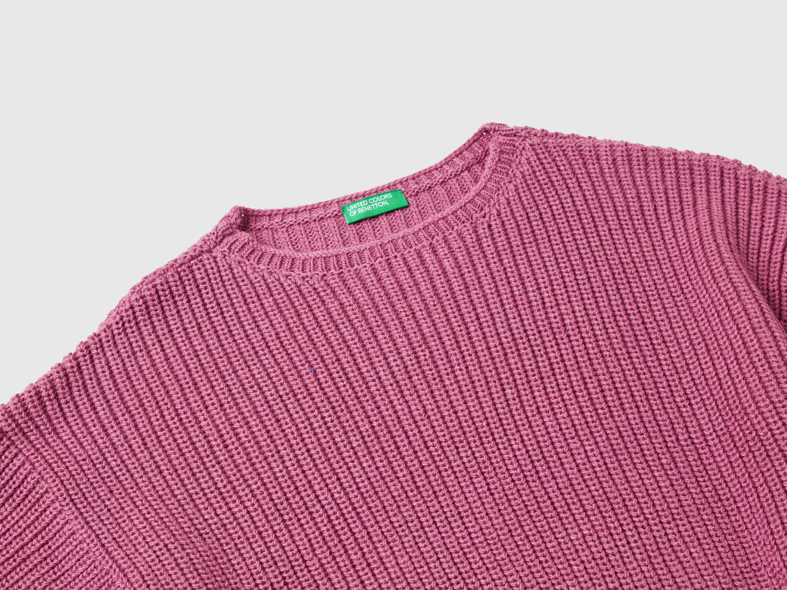 Maglia boxy fit da bambina malva scuro 3 | Benetton Outlet