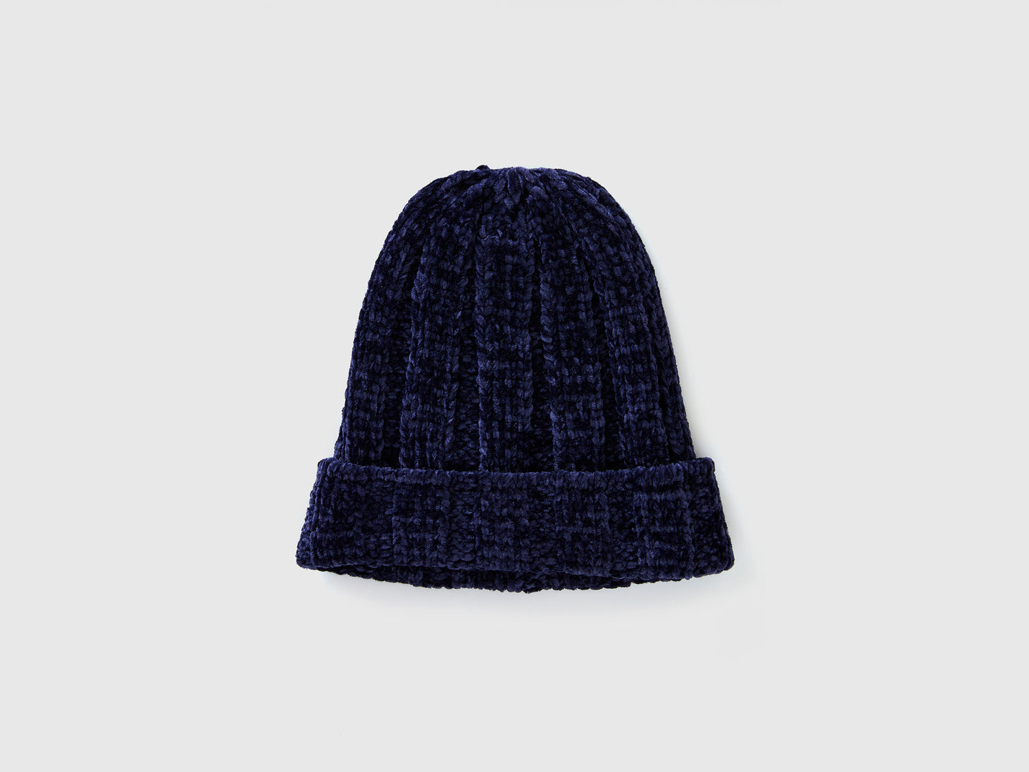 Berretto in ciniglia da bimbo blu scuro | Benetton Outlet
