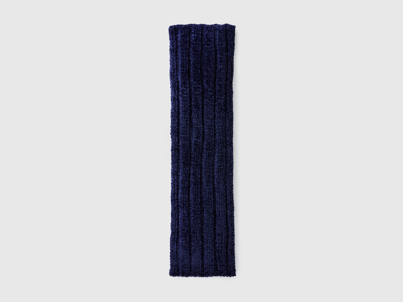 Sciarpa in ciniglia da bimbo blu scuro 2 | Benetton Outlet