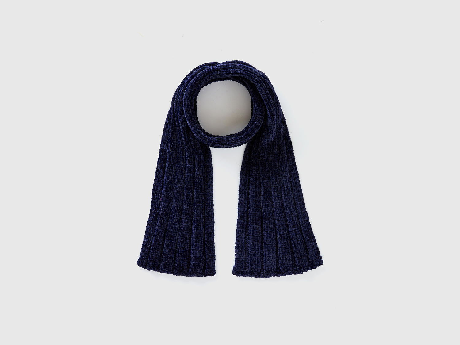 Sciarpa in ciniglia da bimbo blu scuro | Benetton Outlet