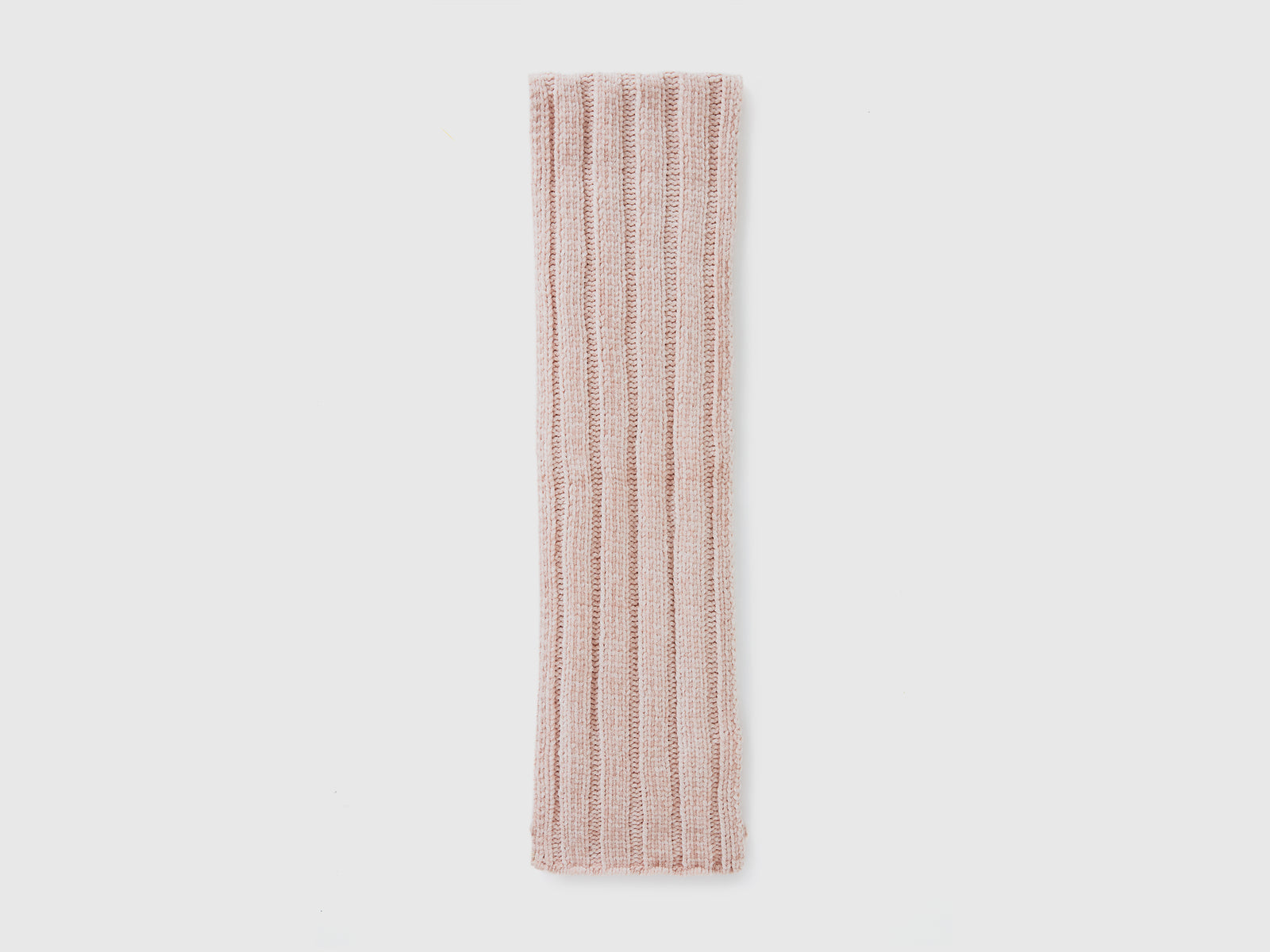 Sciarpa in ciniglia da bimbo rosa tenue 2 | Benetton Outlet