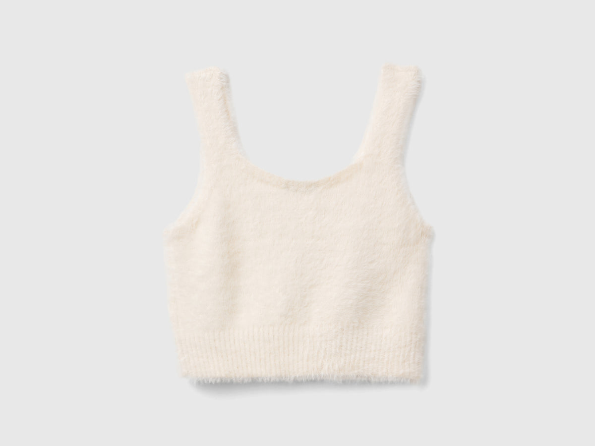 Top in filato peloso