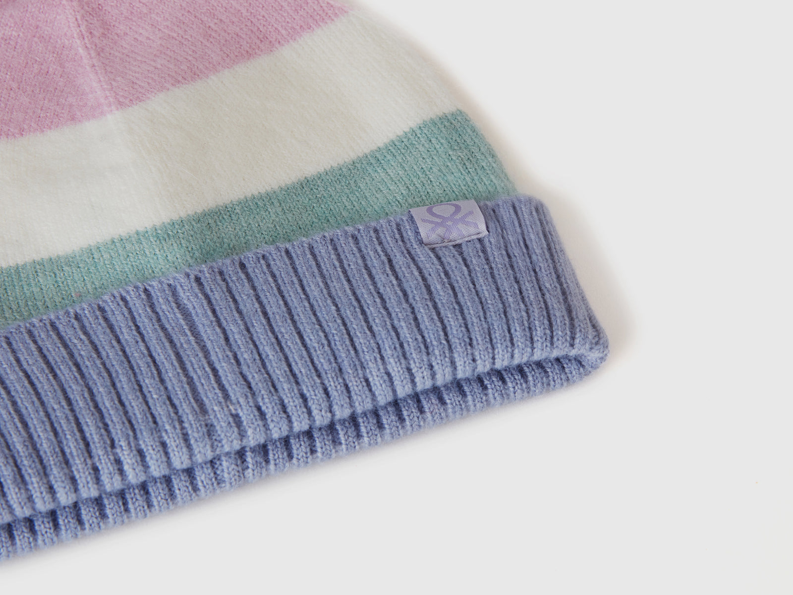 Cappello a righe da bimbo celeste 3 | Benetton Outlet
