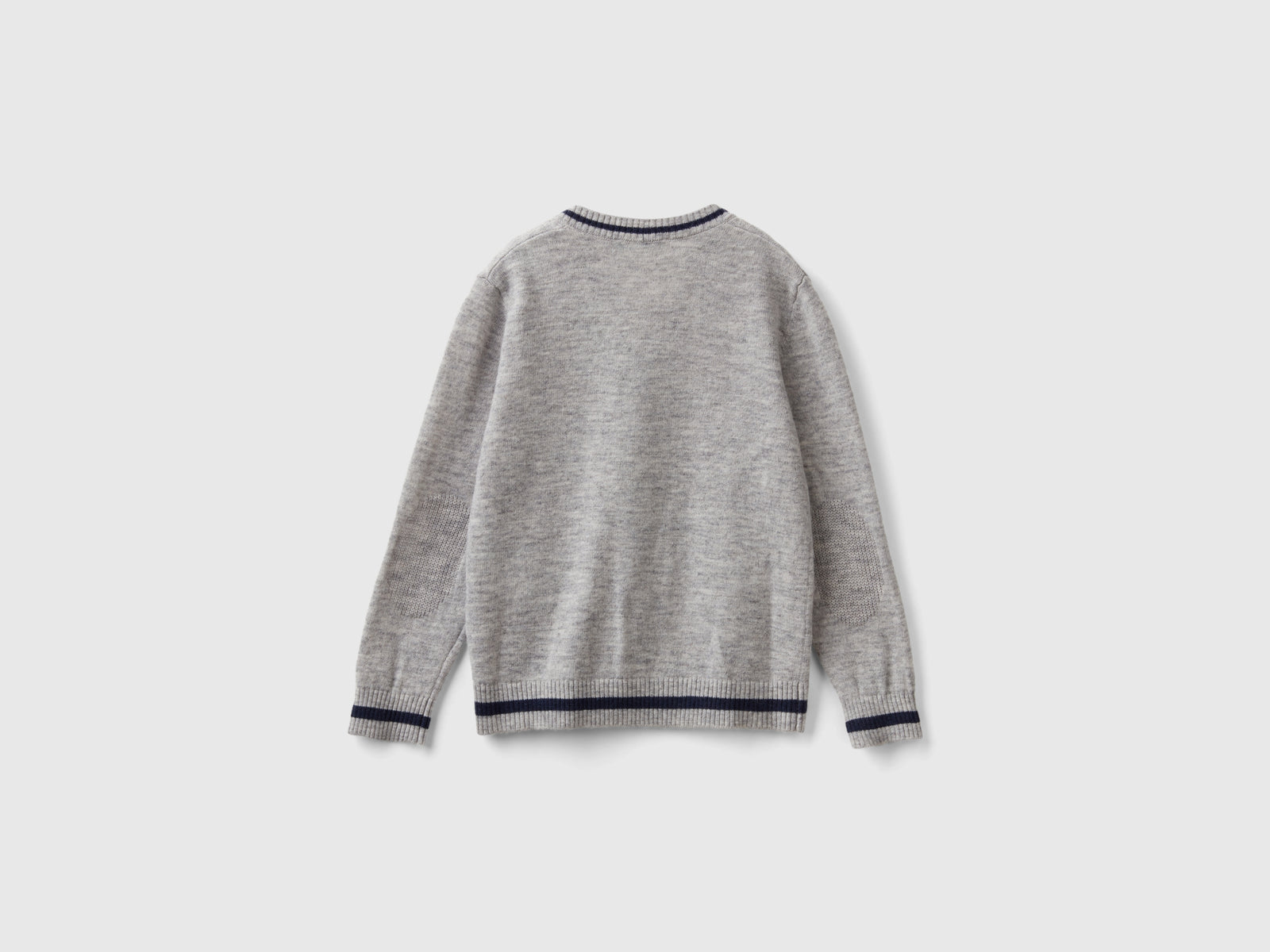 Cardigan con scollo a V da bimbo grigio scuro 2 | Benetton Outlet