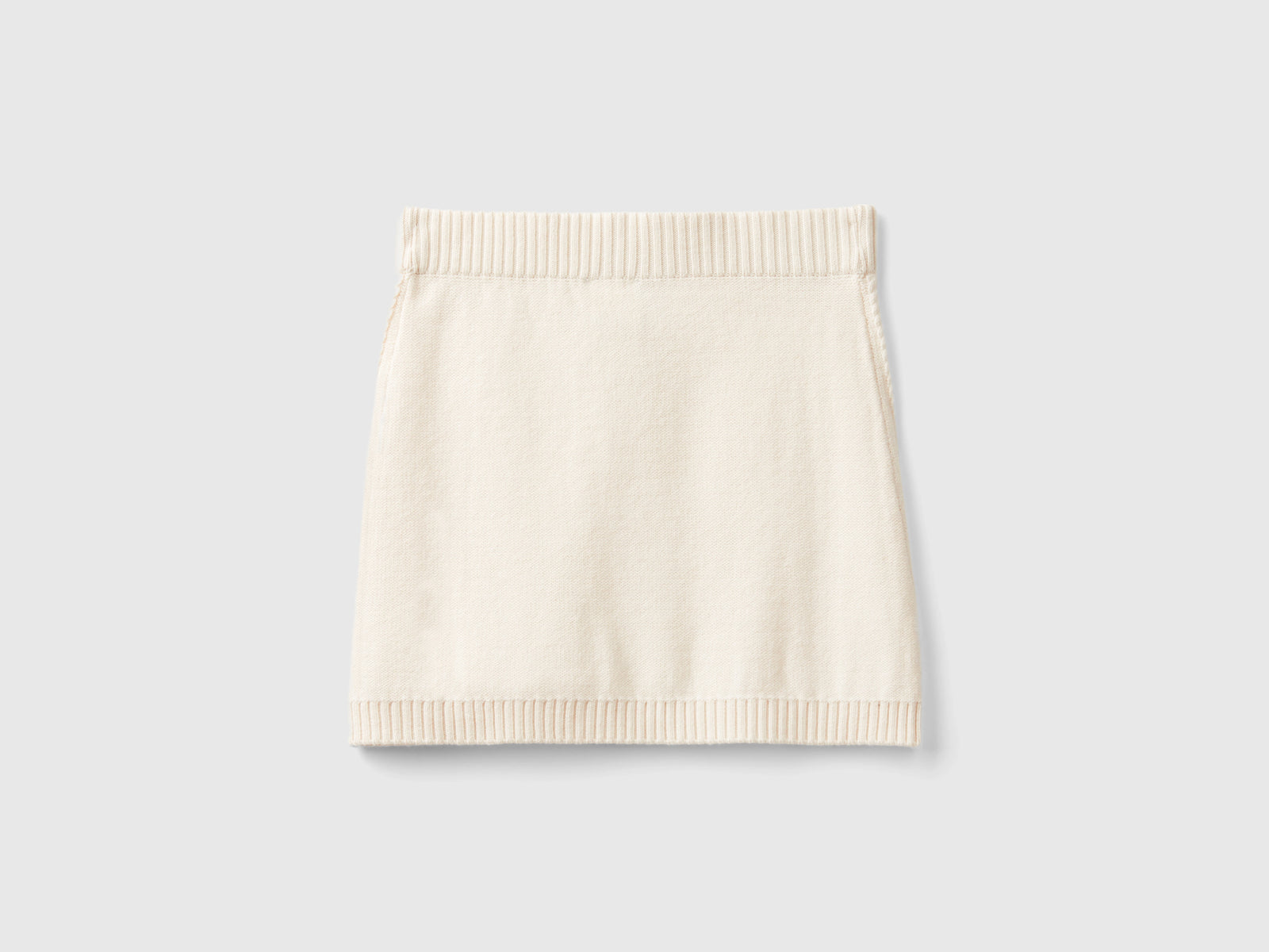 Minigonna lavorata da bambina bianco panna 2 | Benetton Outlet
