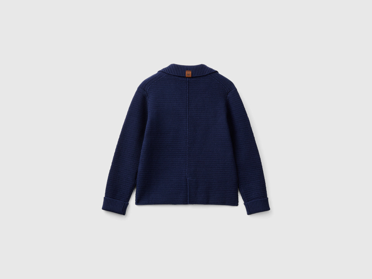 Blazer in misto cotone