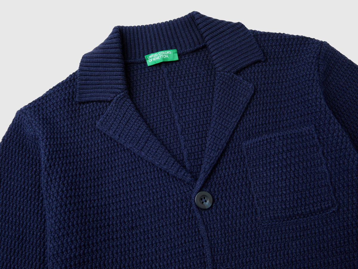 Blazer in misto cotone