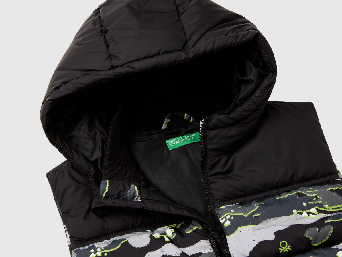 Gilet imbottito camouflage
