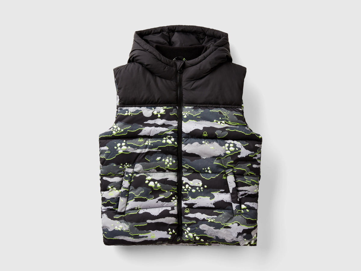 Gilet imbottito camouflage