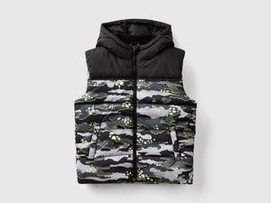 Gilet imbottito camouflage